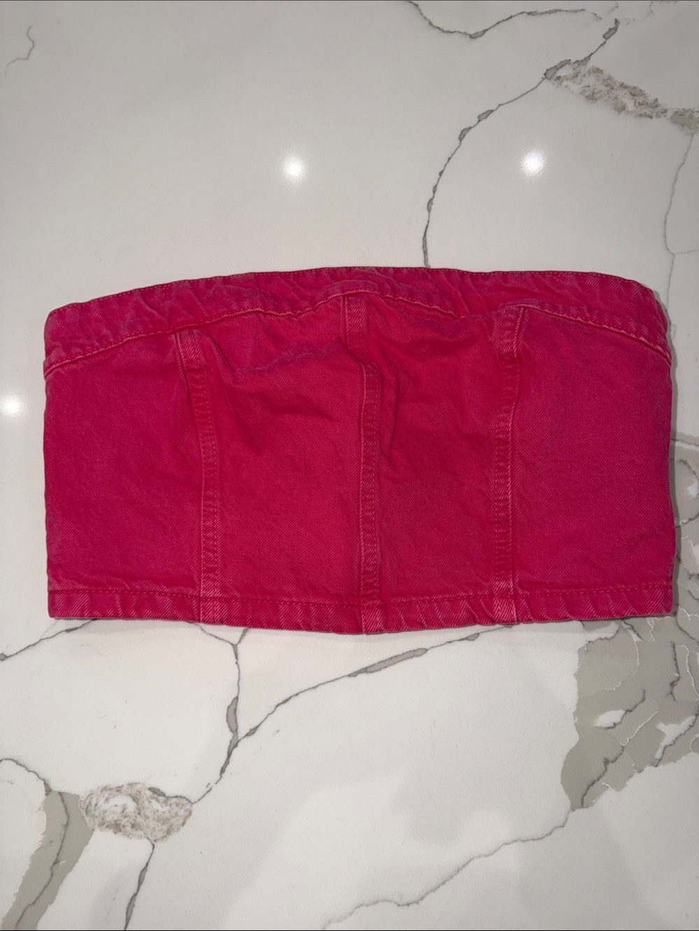 Girls' Pink Strapless Tube Top